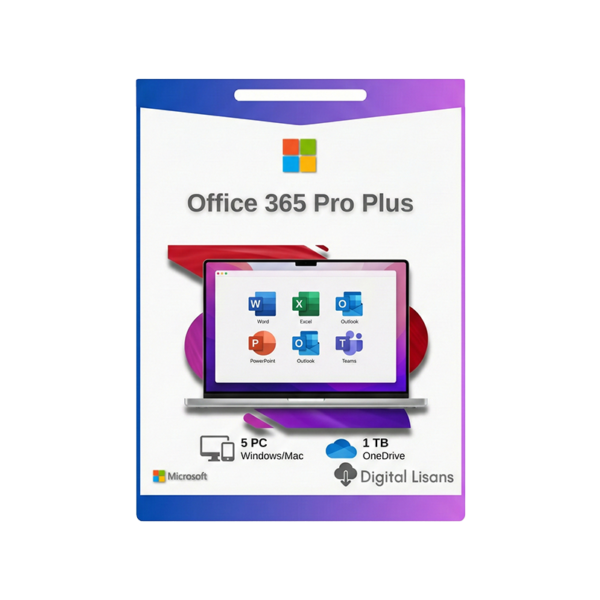 Office 365 Pro Plus 5 pc 5 mac 5 mobile Lisans Hesabı | 1 Yıllık